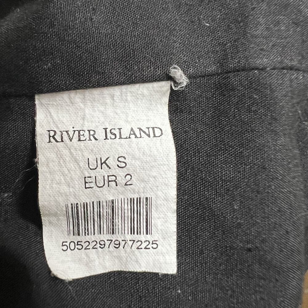 RIVER ISLAND Women's Vest Waistcoat Sleeveless Top Sz S Grey Button Down - Picture 7 of 7